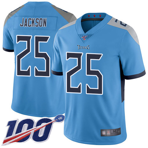 Tennessee Titans Limited Light Blue Men Adoree  Jackson Alternate Jersey NFL Football #25 100th Season Vapor Untouchable